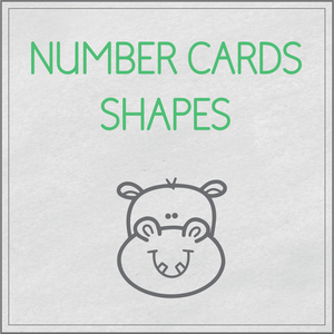 Number cards shapes