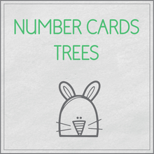 Load image into Gallery viewer, Number cards trees
