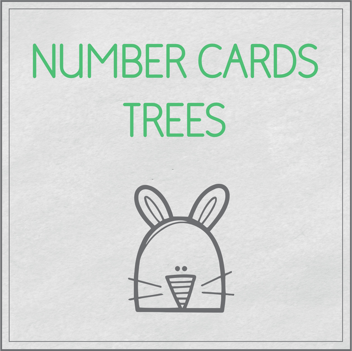 Number cards trees