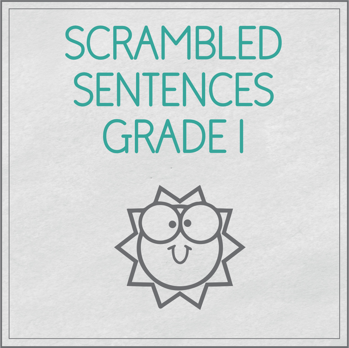 Scrambled sentences Grade 1